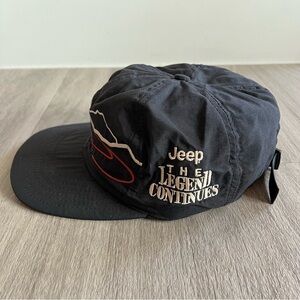 Vintage 90s Jeep Legend Continues Motorsports Snapback Hat Cap Promo Nomad